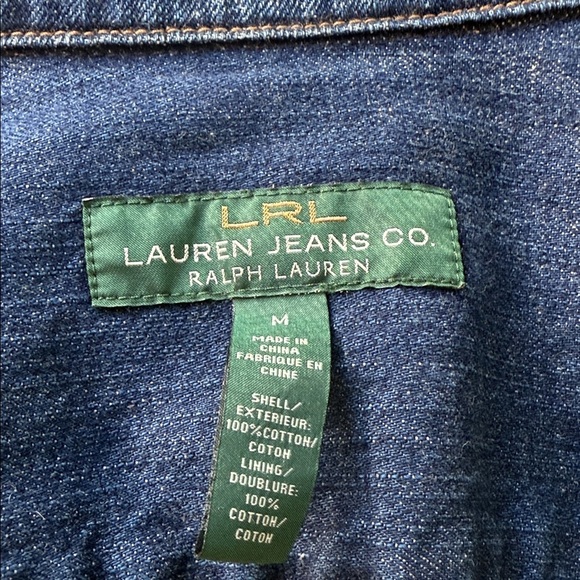 Ralph Lauren Belted Tailored Fitted Denim Jacket Heritage Country - Picture 10 of 13